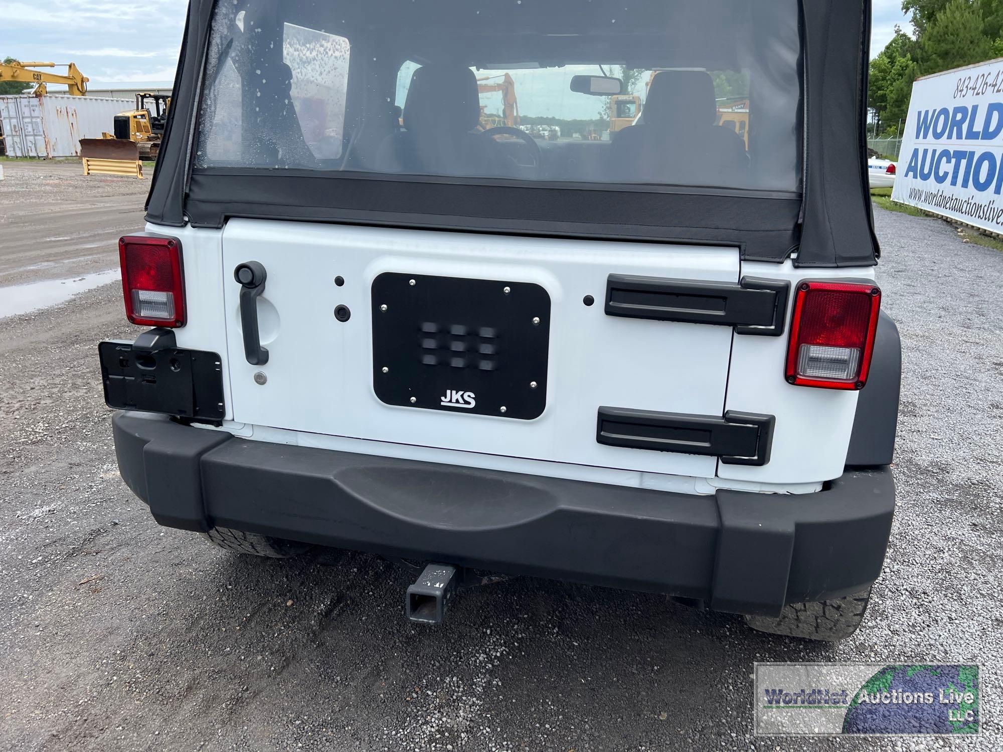 2014 JEEP WRANGLER (MPV), VIN # 1C4AJWAG2EL138175 **SALVAGE TITLE**