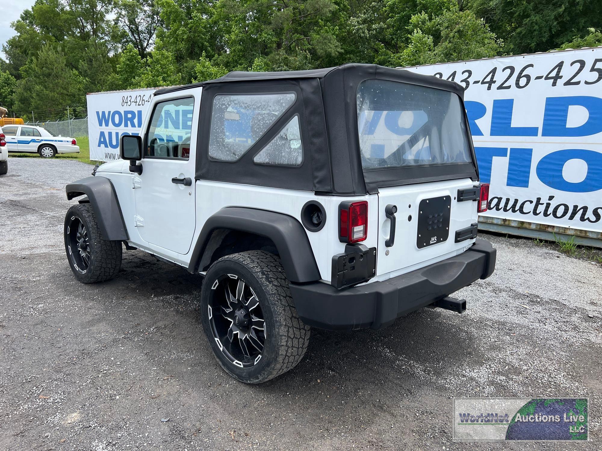 2014 JEEP WRANGLER (MPV), VIN # 1C4AJWAG2EL138175 **SALVAGE TITLE**