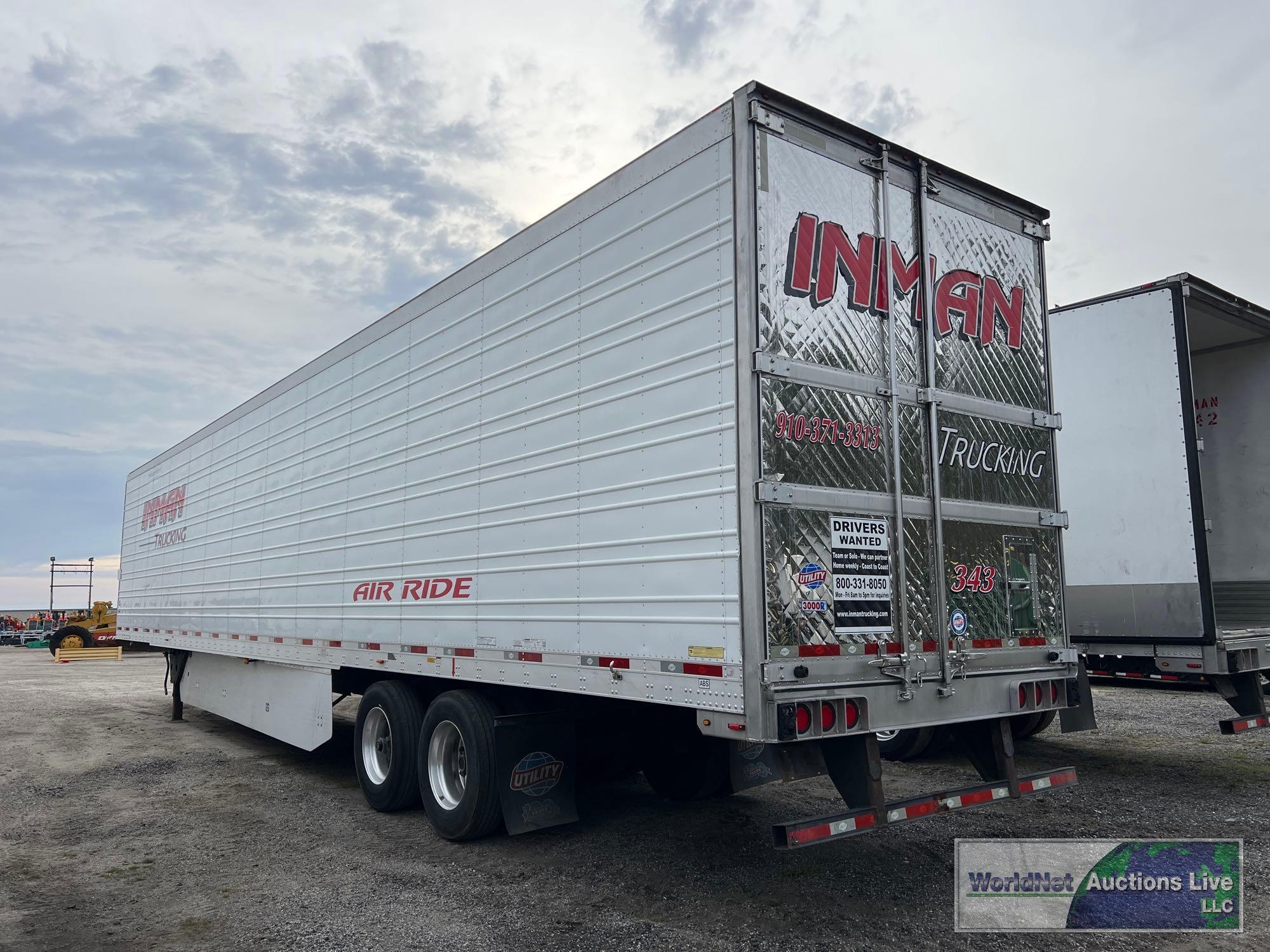 2017 UTILITY 3000R REEFER TRAILER, VIN # 1UYVS2534HM872105