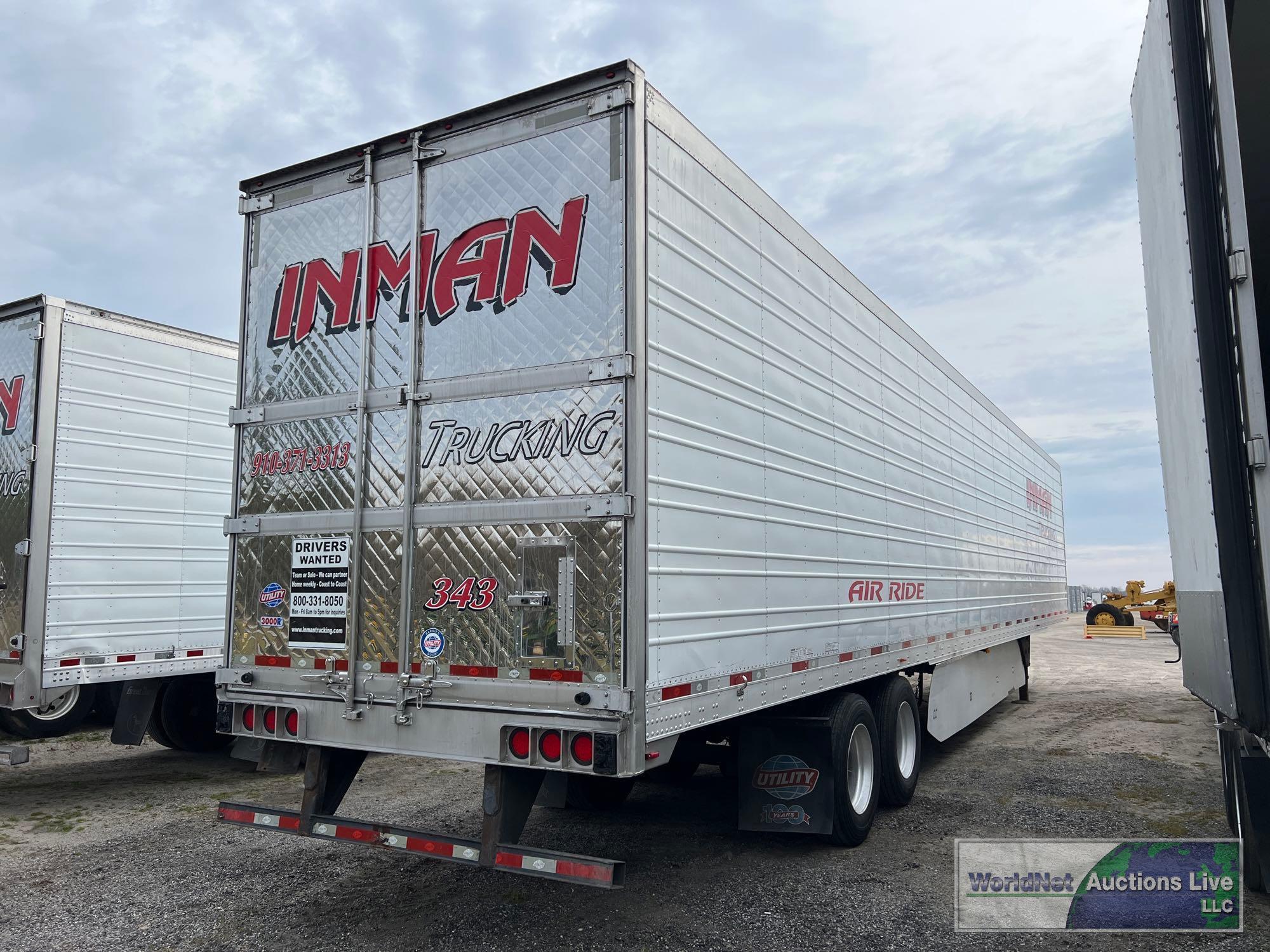 2017 UTILITY 3000R REEFER TRAILER, VIN # 1UYVS2534HM872105