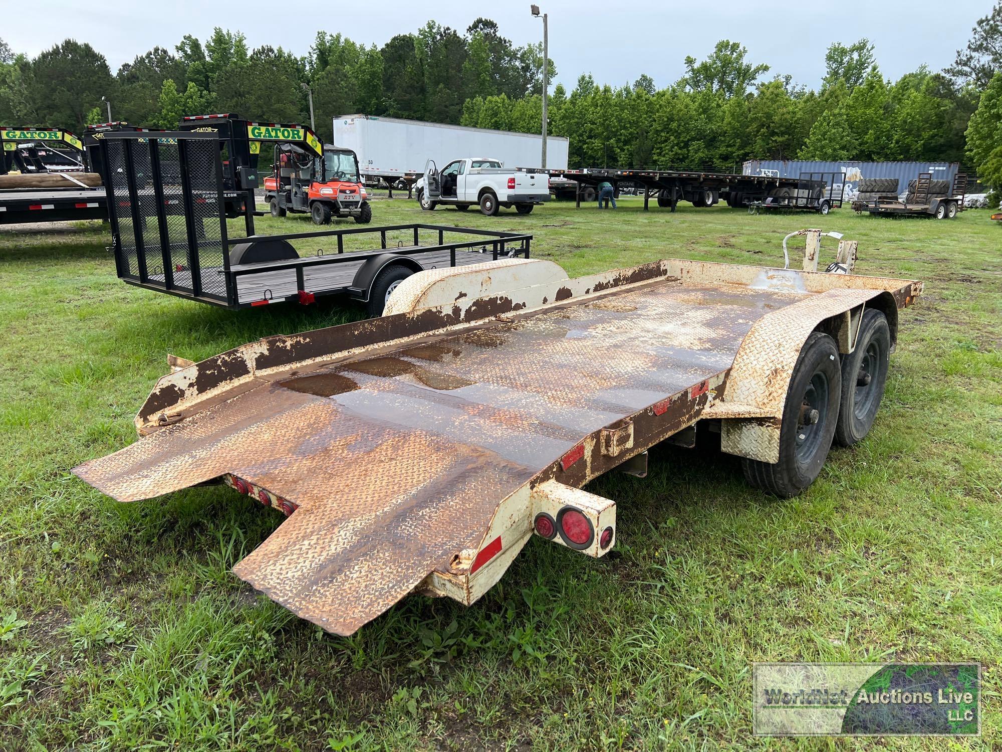 BUTLER 16'x80'' TILT TOP EQUIPMENT TRAILER VIN-1BUD1620281005301