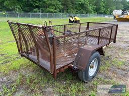 SINGLE AXLE 10?x4' HOMEMADE TRAILER VIN-N/A **NO TITLE, INVOICE ONLY**
