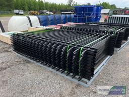 UNUSED FENS FEN20 7'x10' GALVANIZED STEEL SITE FENCE