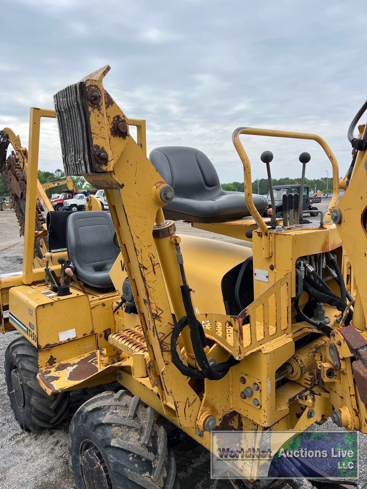 2004 VERMEER RT450 RIDE ON TRENCHER SN-1VRX072184100047