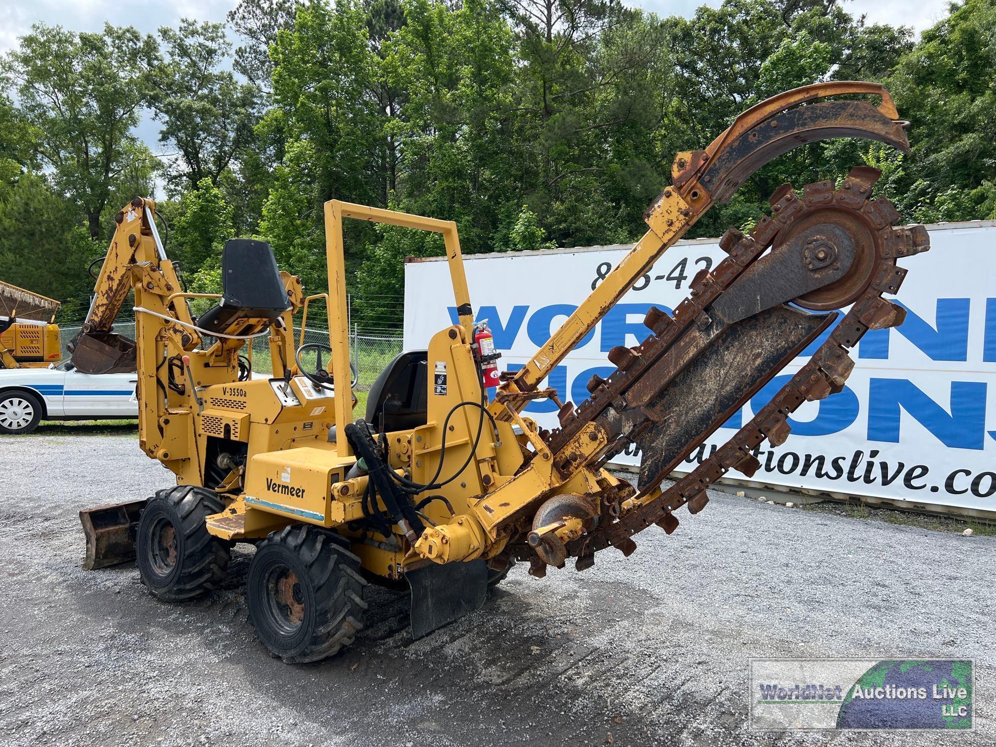 2000 VEMEER V3550A RIDE ON TRENCHER SN-1VRS072P2Y1001426