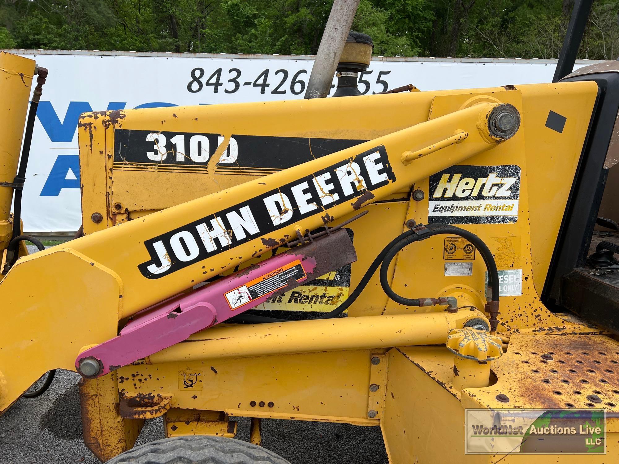 1996 JOHN DEERE 310D BACKHOE LOADER SN-T0310DA822432