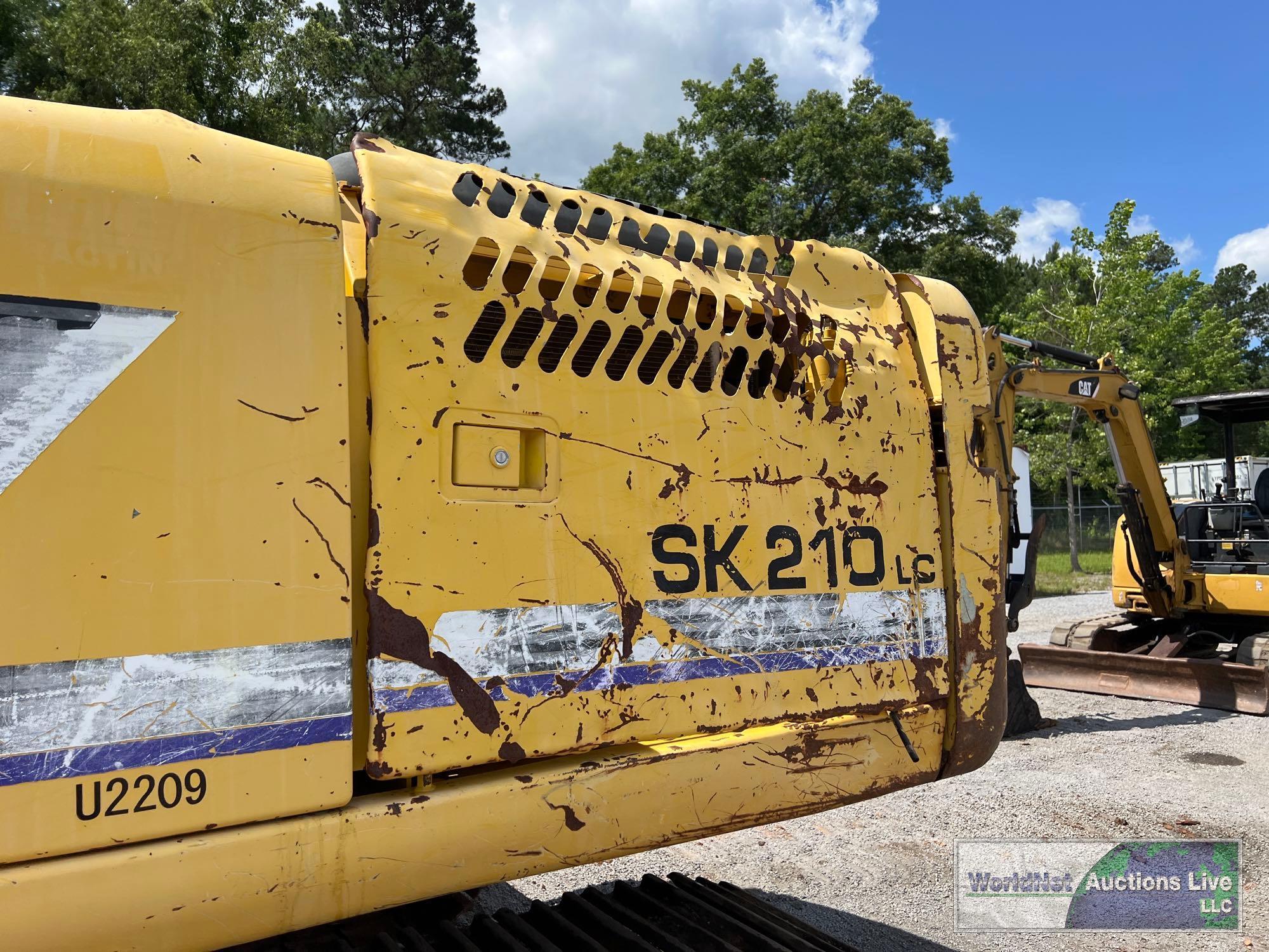 KOBELCO SK210LC HYDRAULIC EXCAVATOR SN-Y008U2209