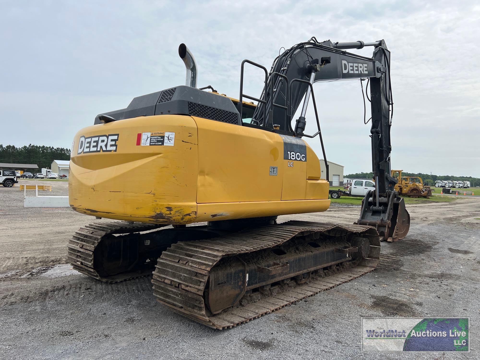 2018 JOHN DEERE 180GLC HYDRAULIC EXCAVATOR SN-1FF180GXTJF020855