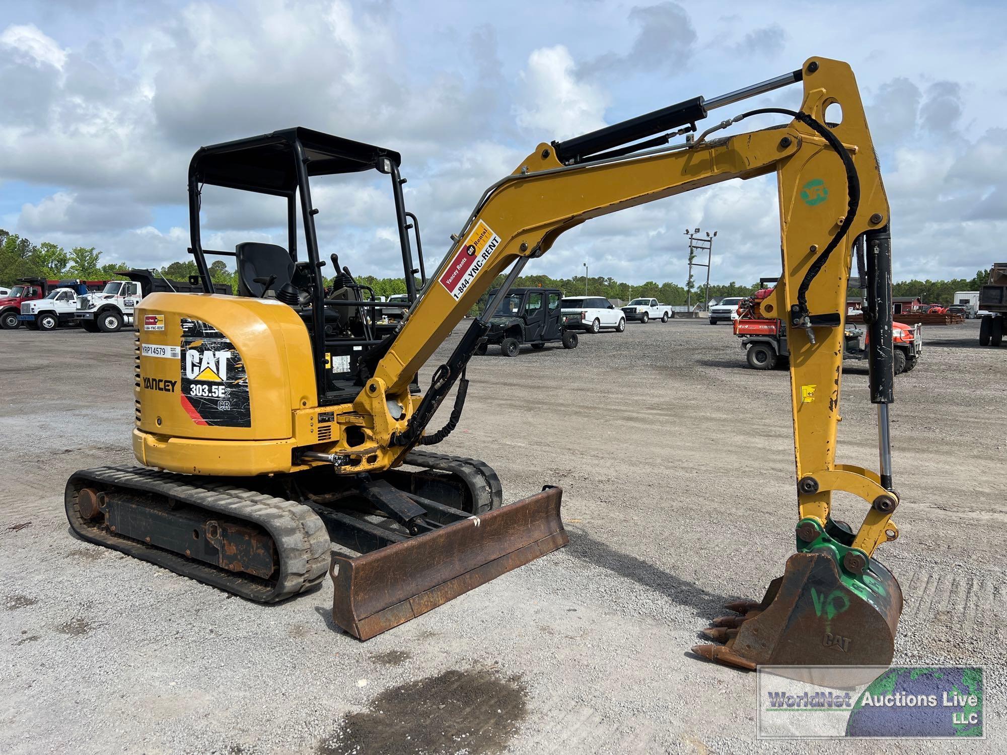 2018 CATERPILLAR 303.5E2cr MINI-EXCAVATOR SN-CAT3035EAJWY03897