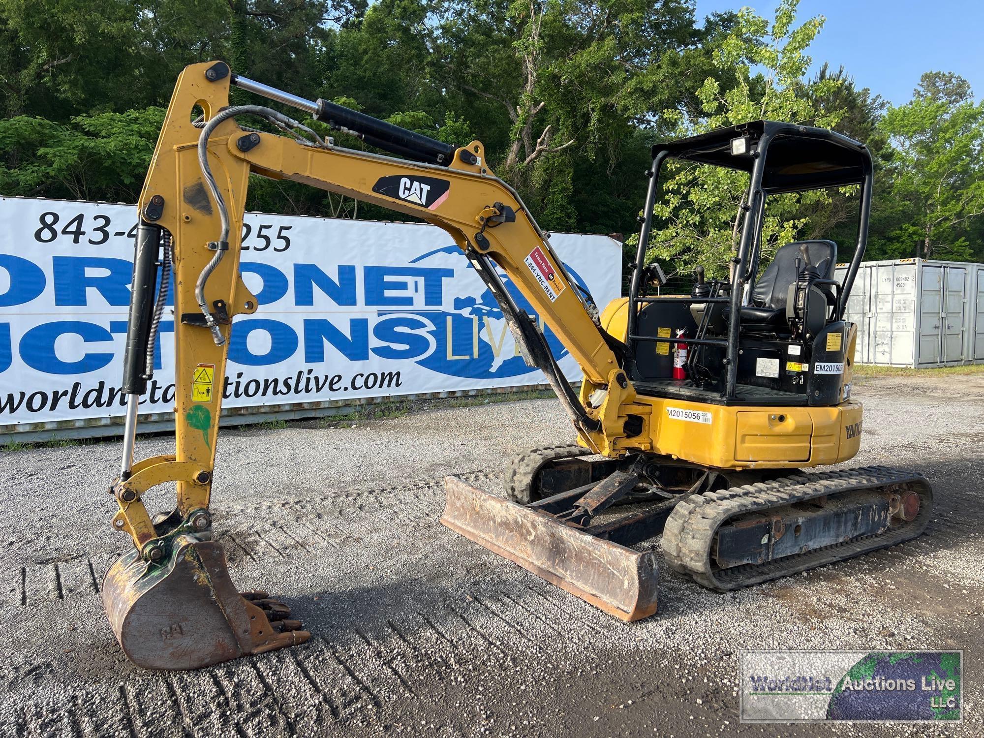 2015 CATERPILLAR 303.5E2cr MINI-EXCAVATOR SN-CAT3035EABG800302