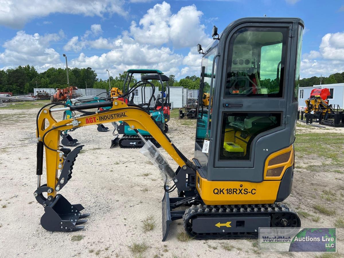 2024 AGT-INDUSTRIAL QK18RXS-C MINI-EXCAVATOR SN-QK18RXS-C202403174