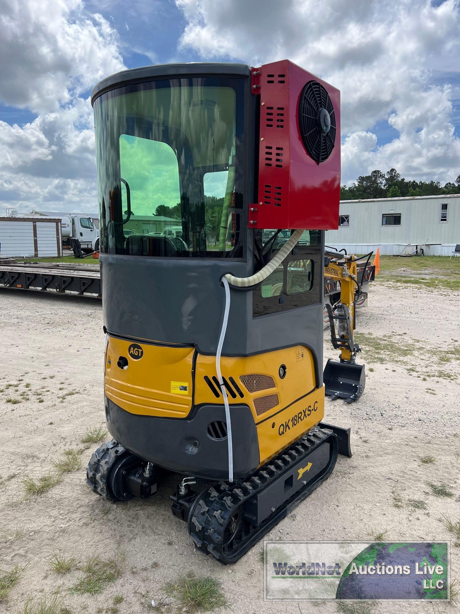 2024 AGT-INDUSTRIAL QK18RXS-C MINI-EXCAVATOR SN-QK18RXS-C202403174