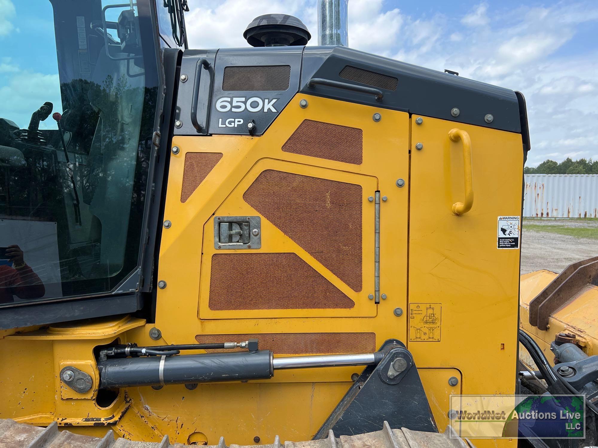 2016 JOHN DEERE 650K LGP CRAWLER DOZER SN-IT0650KXPFF289292