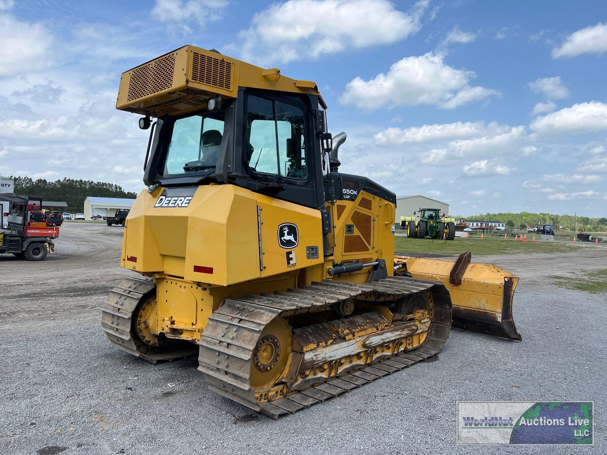 2016 JOHN DEERE 650K LGP CRAWLER DOZER SN-IT0650KXPFF289292