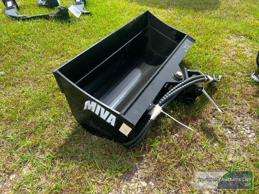 32" MIVA HYDRAULIC TILT BUCKET MINI EXCAVATOR ATTACHMENT