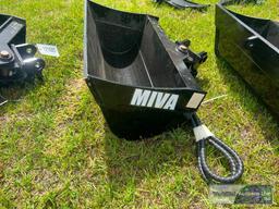 24" MIVA HYDRAULIC TILT BUCKET MINI EXCAVATOR ATTACHMENT