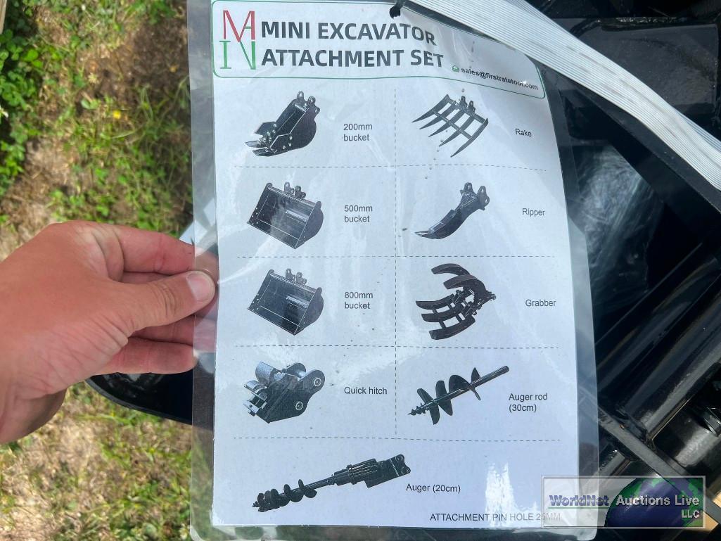 MIVA MINI EXCAVATOR ATTACHMENT SET