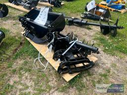 LOT OF UNUSED MIVA MINI-EXCAVATOR ATTACHMENTS