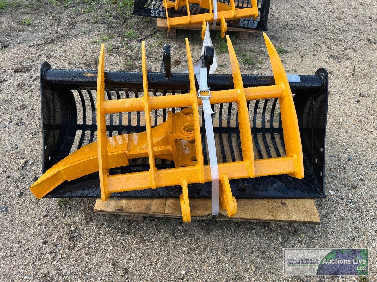 SET OF NEW/UNUSED MIVA MINI-EXCAVATOR ATTACHMENTS