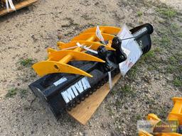 SET OF NEW/UNUSED MIVA MINI-EXCAVATOR ATTACHMENTS