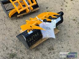 SET OF NEW/UNUSED MIVA MINI-EXCAVATOR ATTACHMENTS