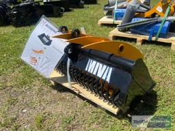 SET OF NEW/UNUSED MIVA MINI-EXCAVATOR ATTACHMENTS