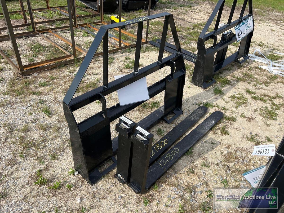 NEW/UNUSED AGT-INDUSTRIAL SAll100 SKID STEER PALLET FORKS ATTACHMENT