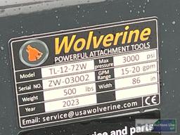 2023 WOLVERINE TL-12-72W HYDRAULIC ROTARY TILLER SN-ZW03002