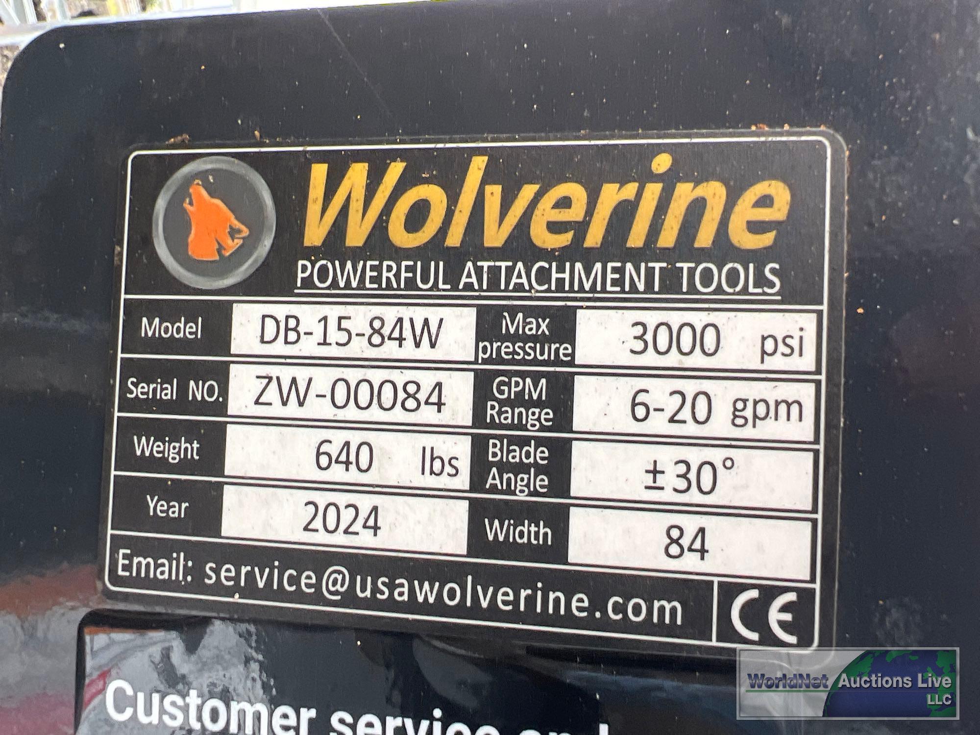 2024 WOLVERINE DB-15-84W HYDRAULIC SIX-WAY BLADE SN-ZW00084