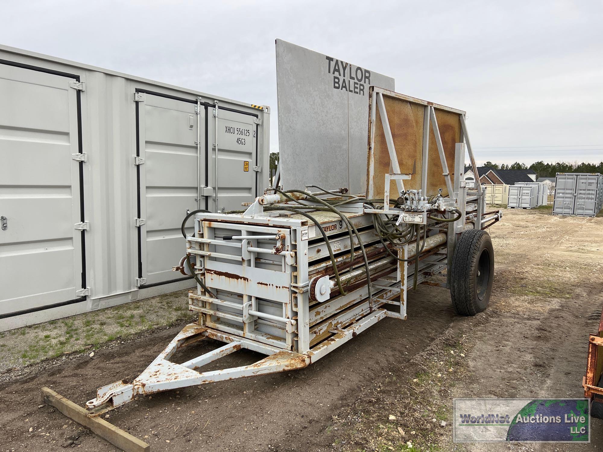 TAYLOR HYDRAULIC TOBACCO BALER