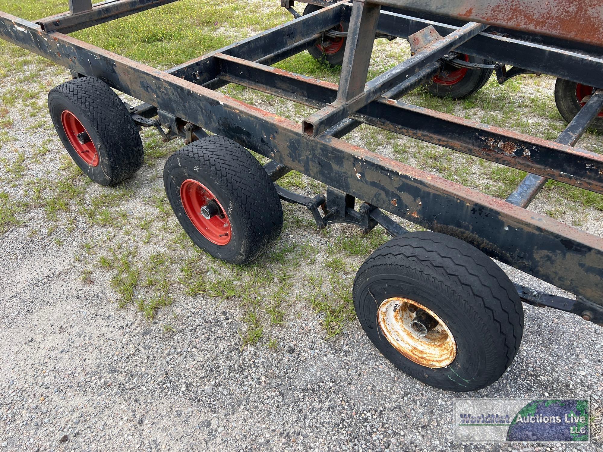 HOMEMADE TRI-AXLE HEADER TRAILER **NO TITLE, INVOICE ONLY**