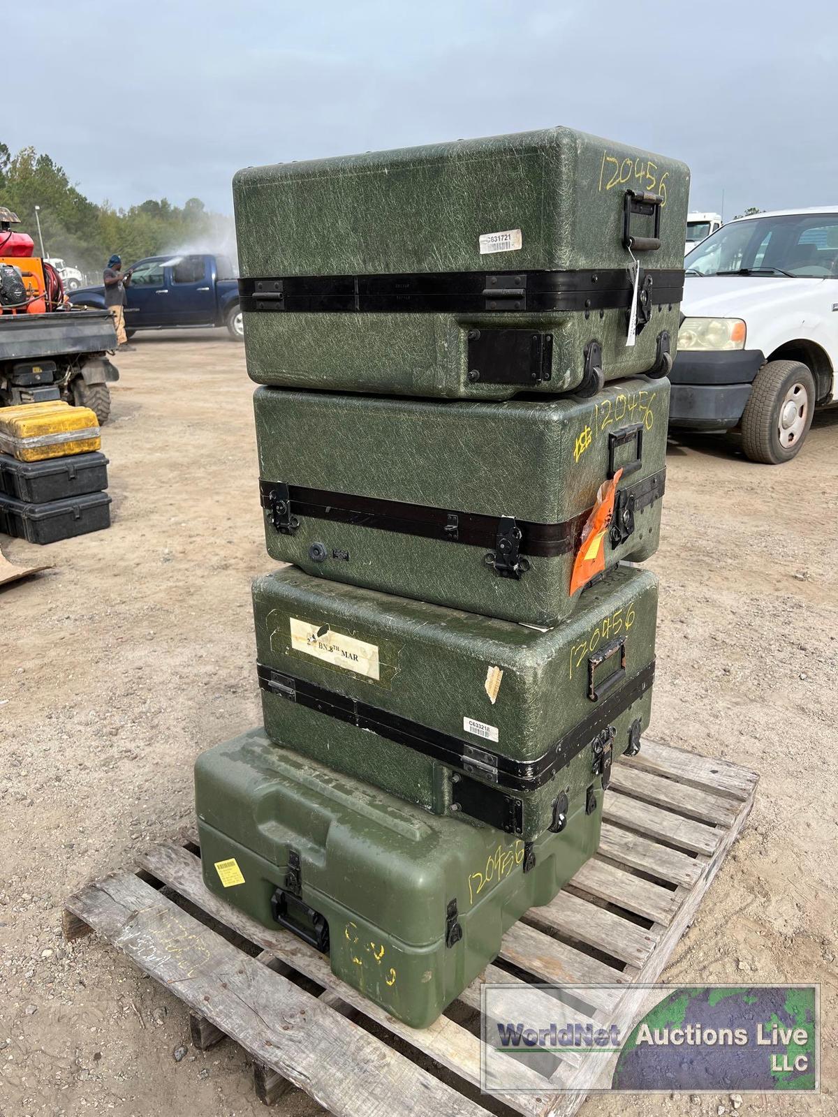 LOT OF FOUR MILITARY CRATES