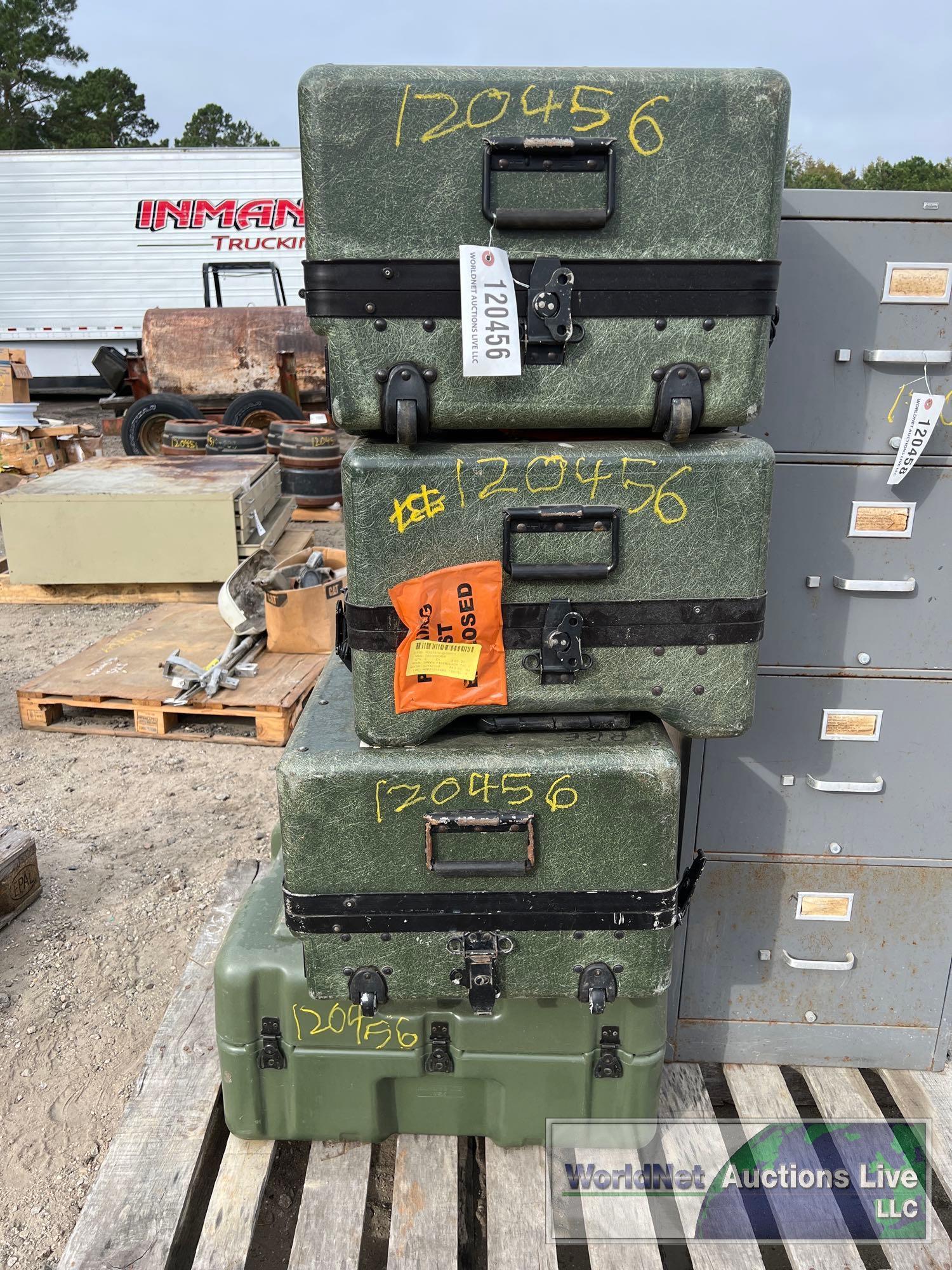 LOT OF FOUR MILITARY CRATES