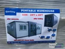 UNUSED BASTONE 19'x20' PORTABLE WAREHOUSE