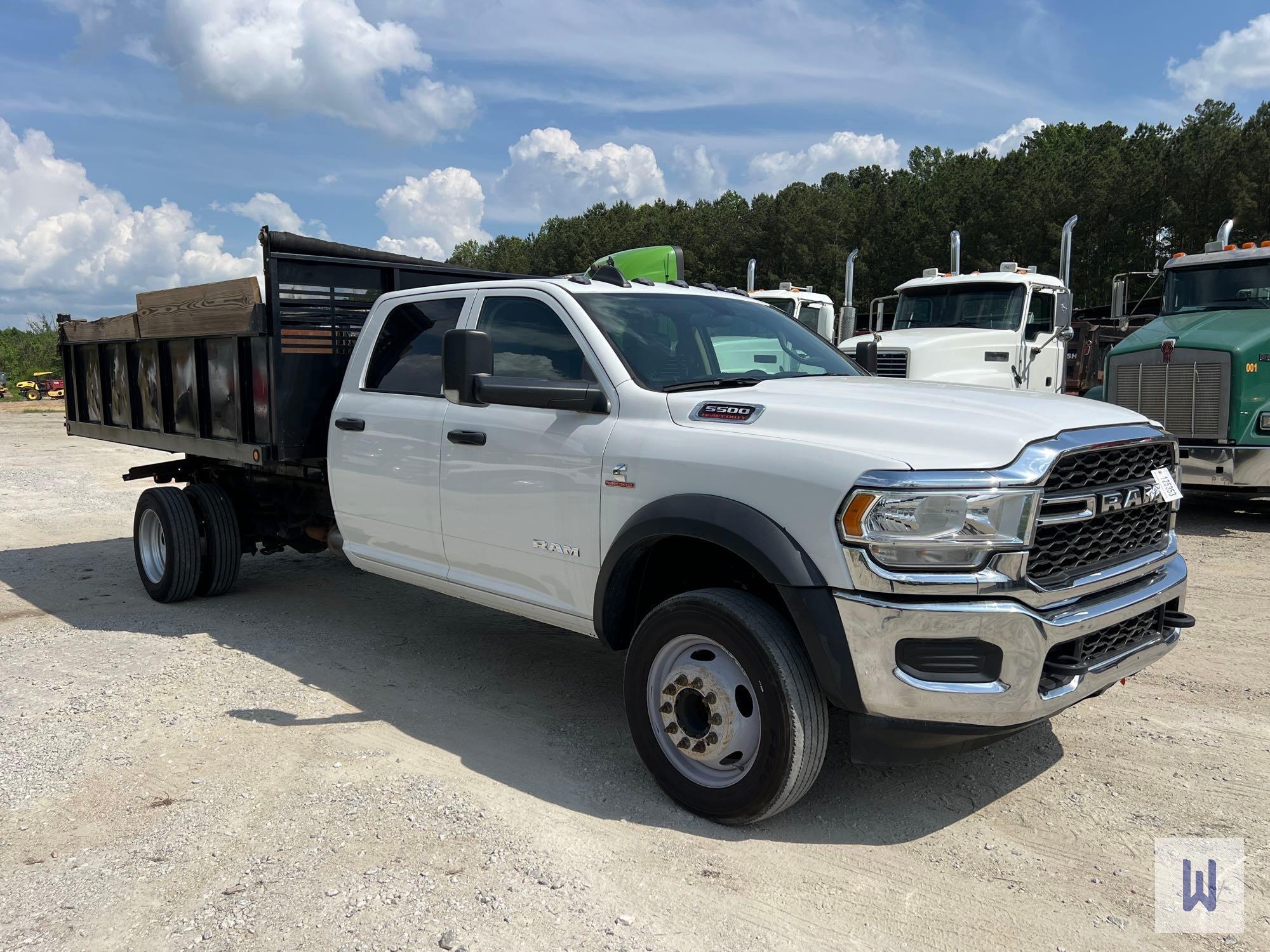 2020 RAM 5500HD SINGLE AXLE DUMP TRUCK, VIN # 3C7WRNFL0LG119703