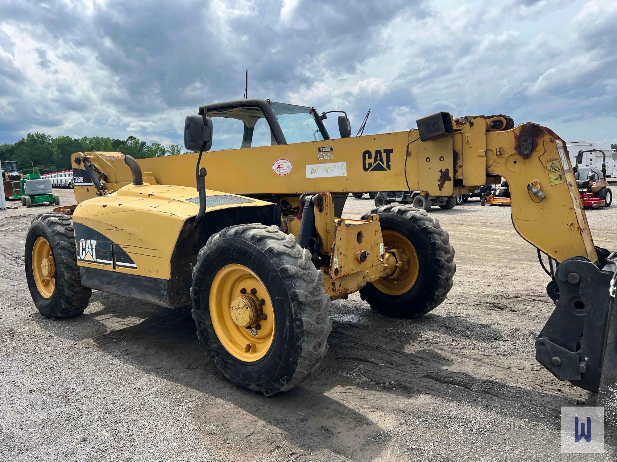 CATERPILLAR TH360B TELESCOPIC FORKLIFT, SN: CATTH360TSLE01256