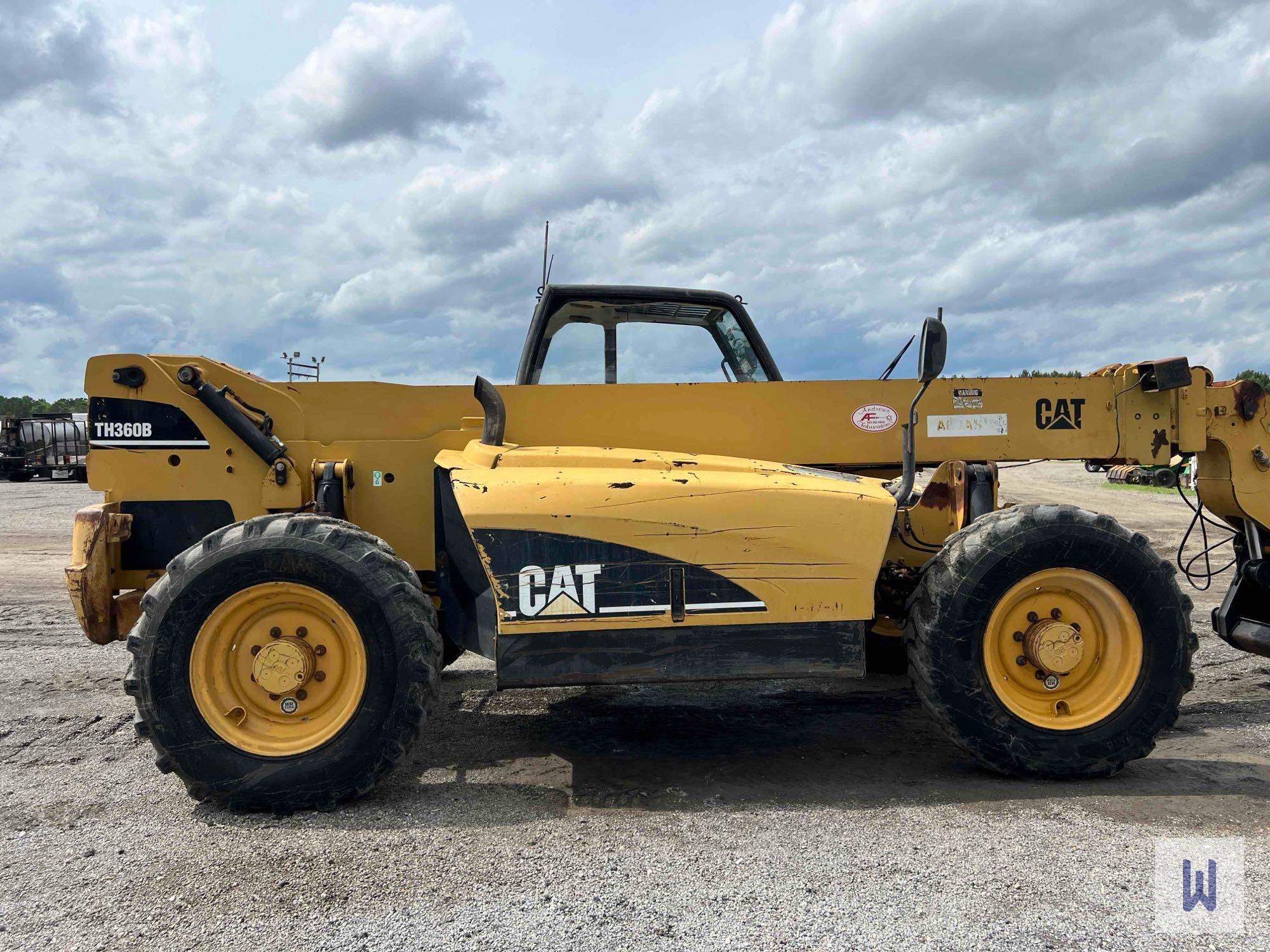 CATERPILLAR TH360B TELESCOPIC FORKLIFT, SN: CATTH360TSLE01256