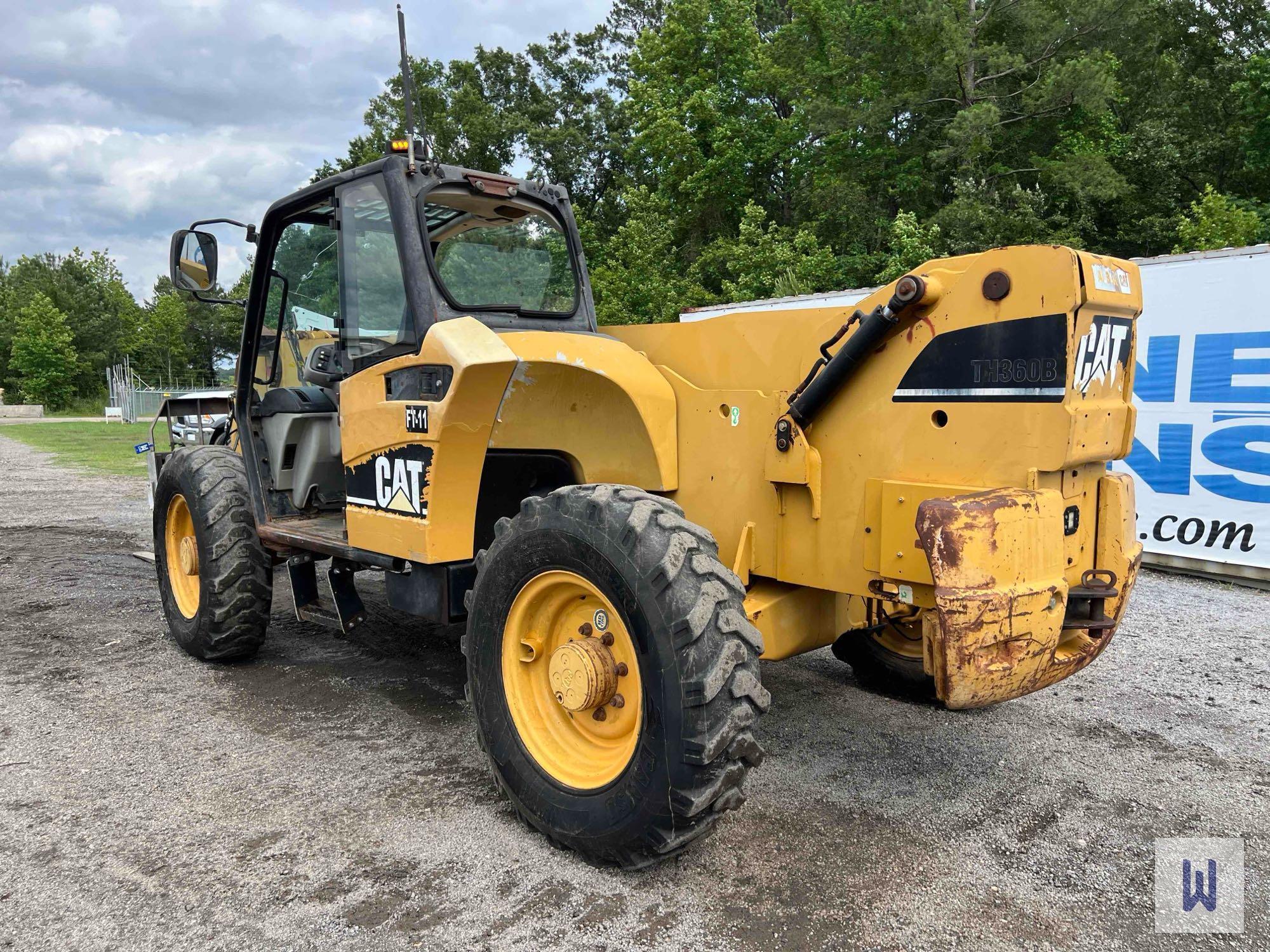 CATERPILLAR TH360B TELESCOPIC FORKLIFT, SN: CATTH360TSLE01256
