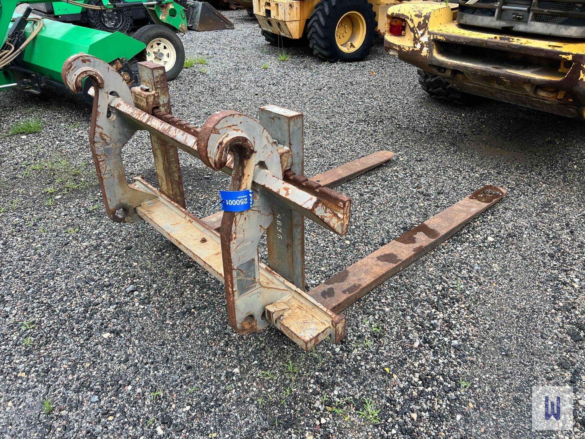 VOLVO WHEEL LOADER FORKS ATTACHMENT, SN-C1725