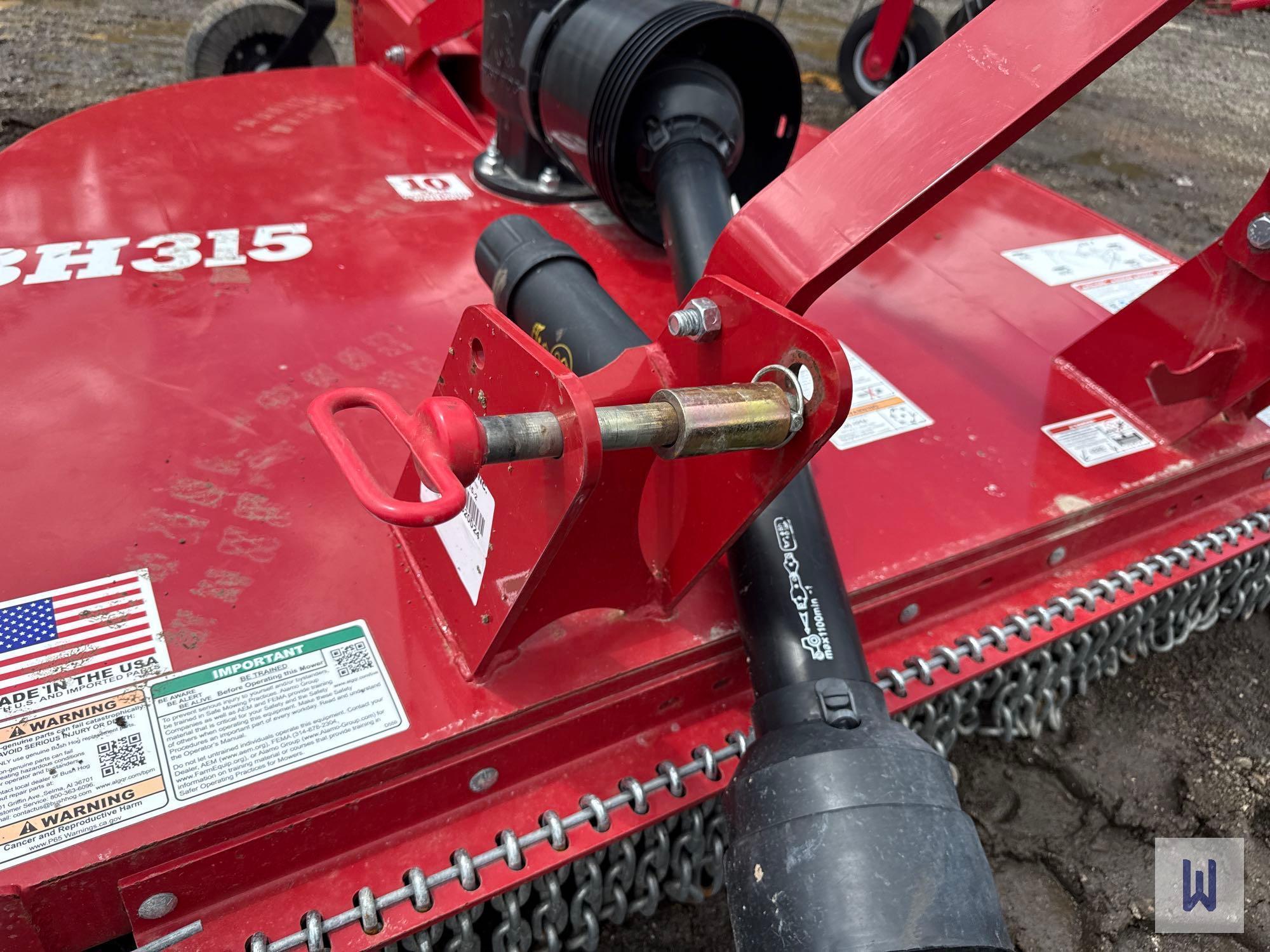 BUSH HOG INC. BH315-2 ROTARY CUTTER, SN-1HKLR1230520024