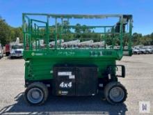 2016 GENIE GS-3369RT ROUGH TERRAIN SCISSOR LIFT, SN: GS6916F-8246