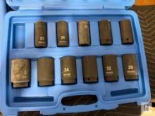 WESTWARD 26PC 1/2 DRIVE/METRIC DEEP WALL IMPACT SOCKET SET