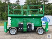 2015 GENIE GS-5390 ROUGH TERRAIN SCISSOR LIFT, SN:GS9015-50875