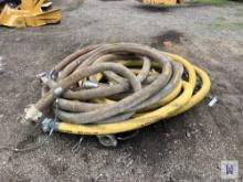 LOT OF ALFAGOMMA 140 STEEL AIR HOSE W/ COUPLERS