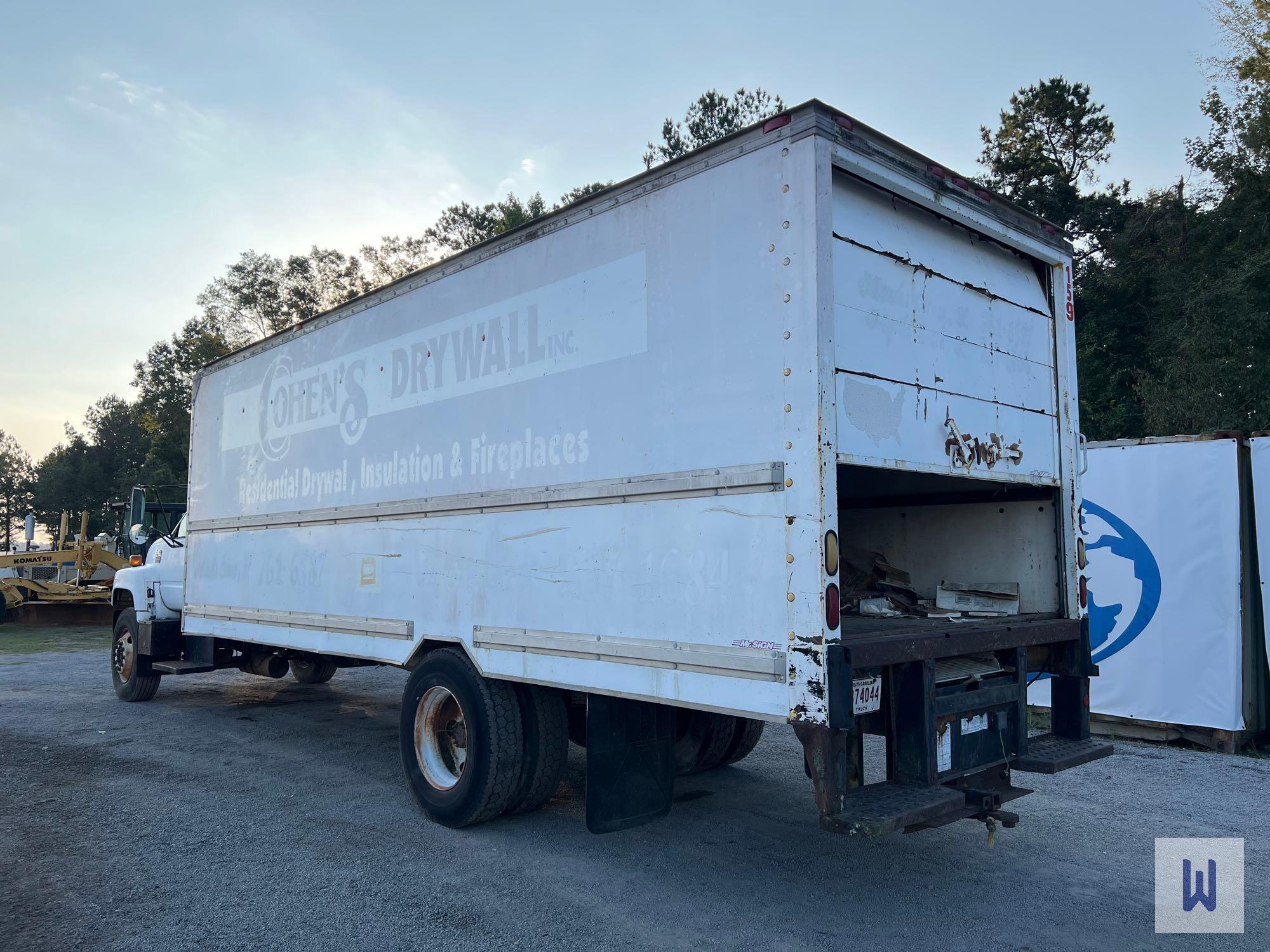 1995 GMC C7000 TOPKICK BOX TRUCK, VIN # 1GDJ7H1P2SJ509820