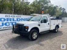 2008 FORD F-350XL SUPER DUTY SERVICE TRUCK, VIN # 1FDSF35R78EE12068