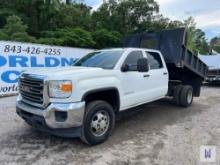 2015 GMC SIERRA 3500HD SINGLE AXLE DUMP TRUCK, VIN # 1GD421CG6FF129324