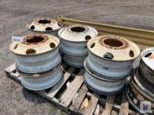 (8) 22.5 (10) LUG STEEL WHEELS