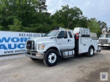2017 FORD F-750 SUPER DUTY SERVICE TRUCK, VIN # 1FDWX7DE8HDB10668
