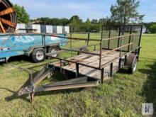 12'X6' SINGLE AXLE UTILITY TRAILER, VIN-UNKNOWN **NO TITLE, INVOICE ONLY**